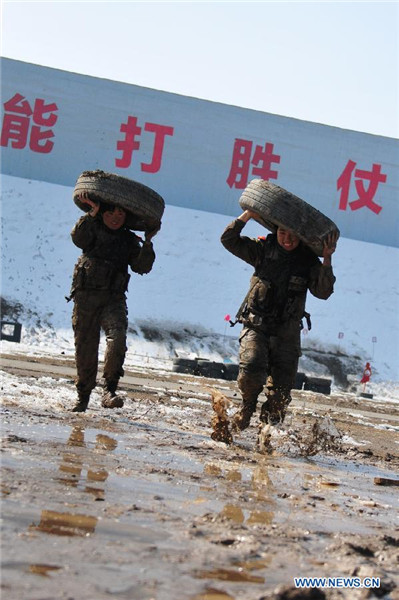 SWAT team members under training in China's Xinjiang