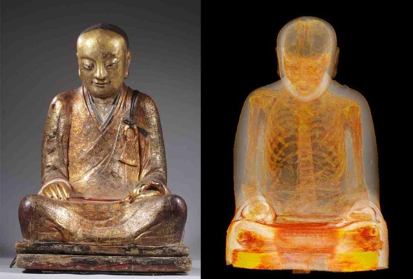 Mummified Buddha statue 'stolen' from China, claim villagers