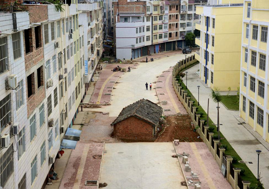 'Nail houses' in China