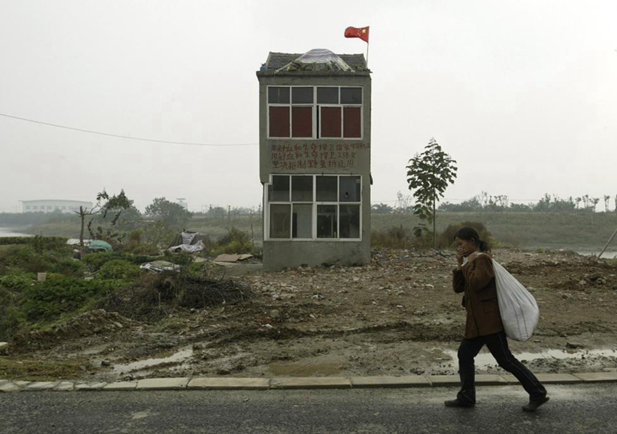 'Nail houses' in China