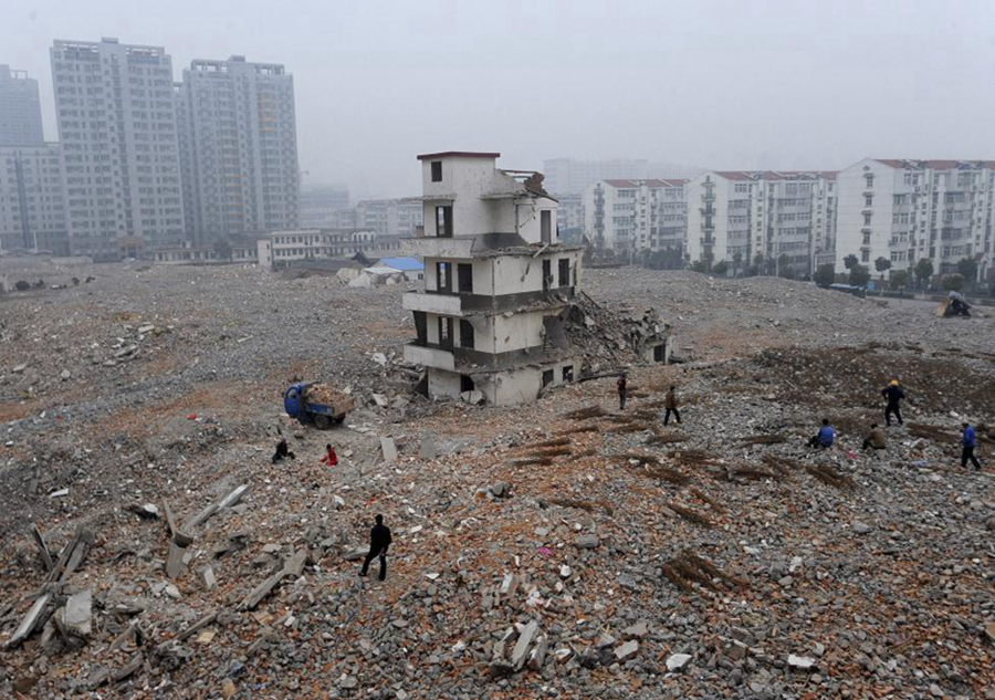 'Nail houses' in China