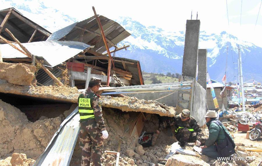 Relief work underway in quake-hit Tibetan county