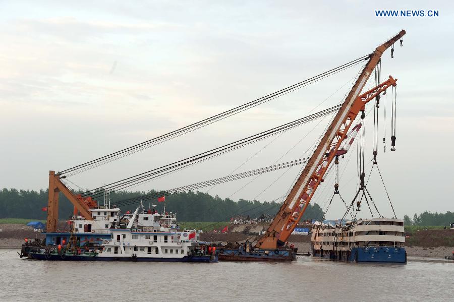 Eastern Star hoisted from water