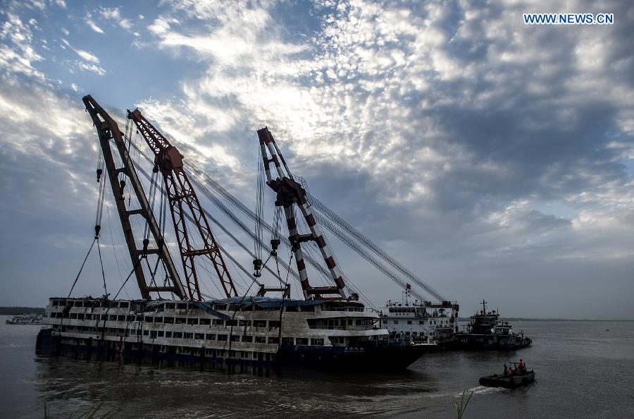 Eastern Star hoisted from water