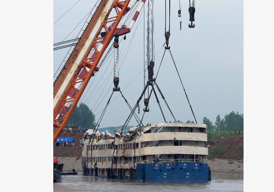 Eastern Star hoisted from water