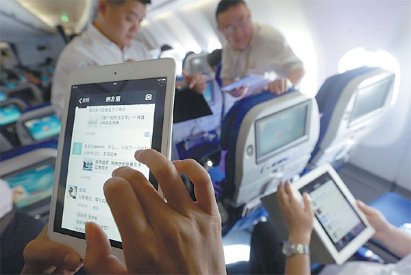 Three major Chinese airlines to provide in-flight WiFi services