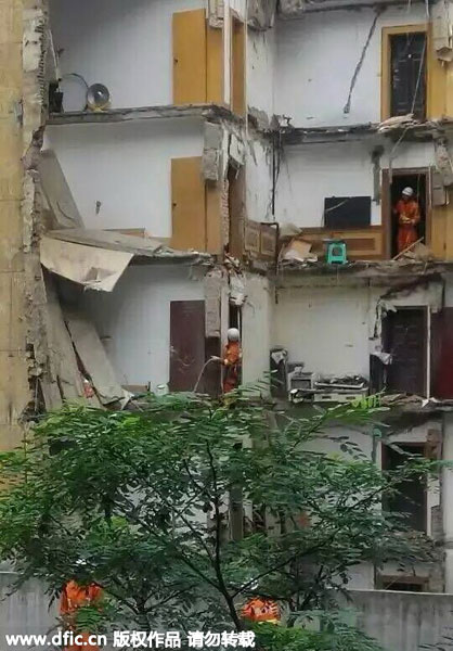 Two dead in residential building collapse in SW China