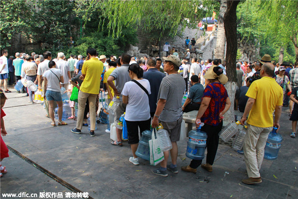 Famous spring in Shandong goes dry