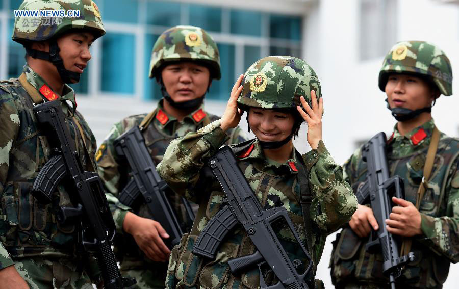 Female anti-drug soldier Zhang Liu