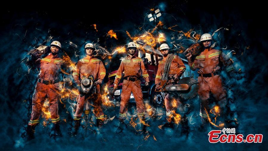 Firefighters launch Hollywood-style posters