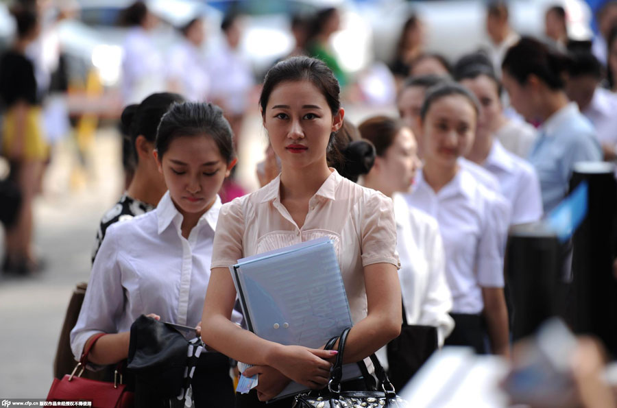 Married women sign up to be flight attendants