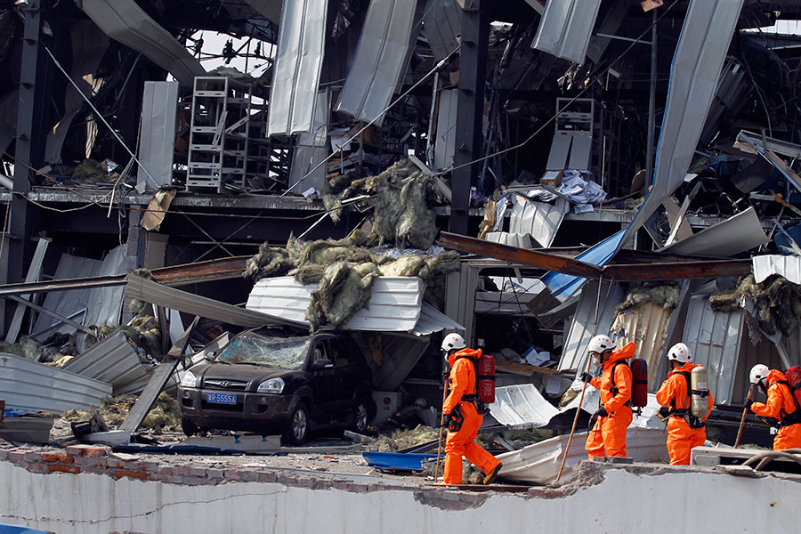 In pictures: Life near Tianjin blasts site