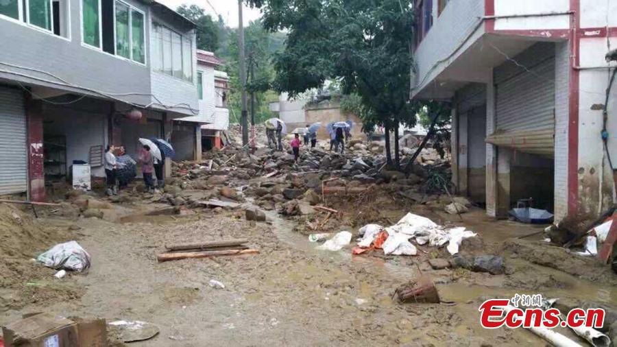 7 dead, 17 missing after heavy rain hits SW China county