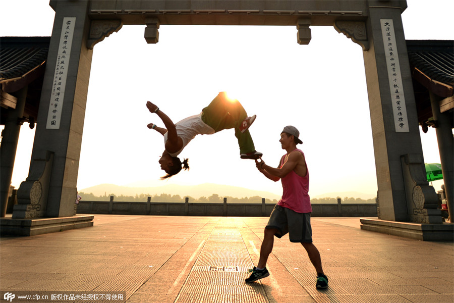 For Parkour fans, the city is the arena