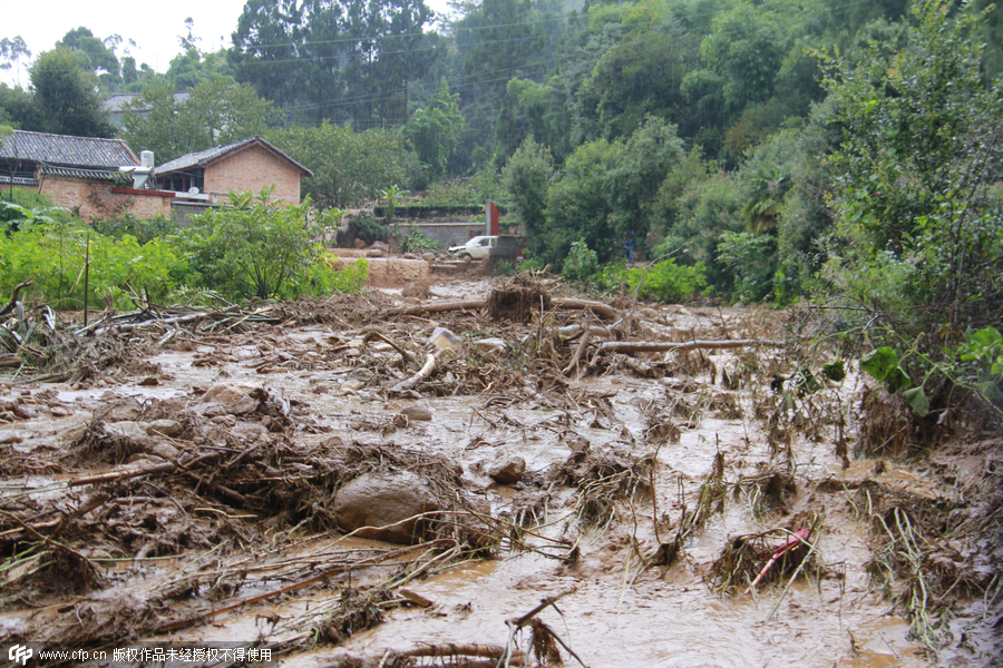 Eleven killed as rainstorm triggers landslide in SW China
