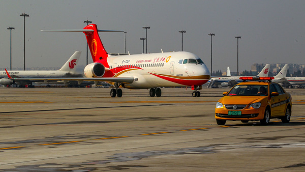 China-made ARJ21 regional jetliner popular with Sichuan locals