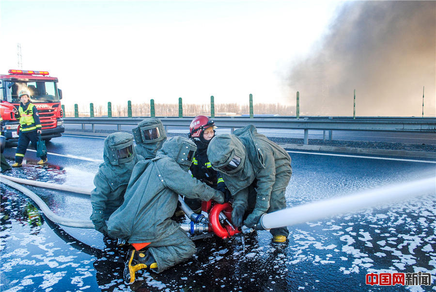 How firemen put out oil tanker blaze within two hours