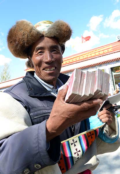 Central bank gives helping hand to Tibet