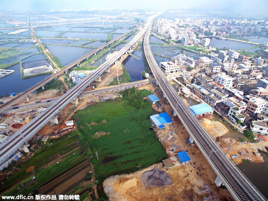 World's first high-speed train line circling an island opens in Hainan