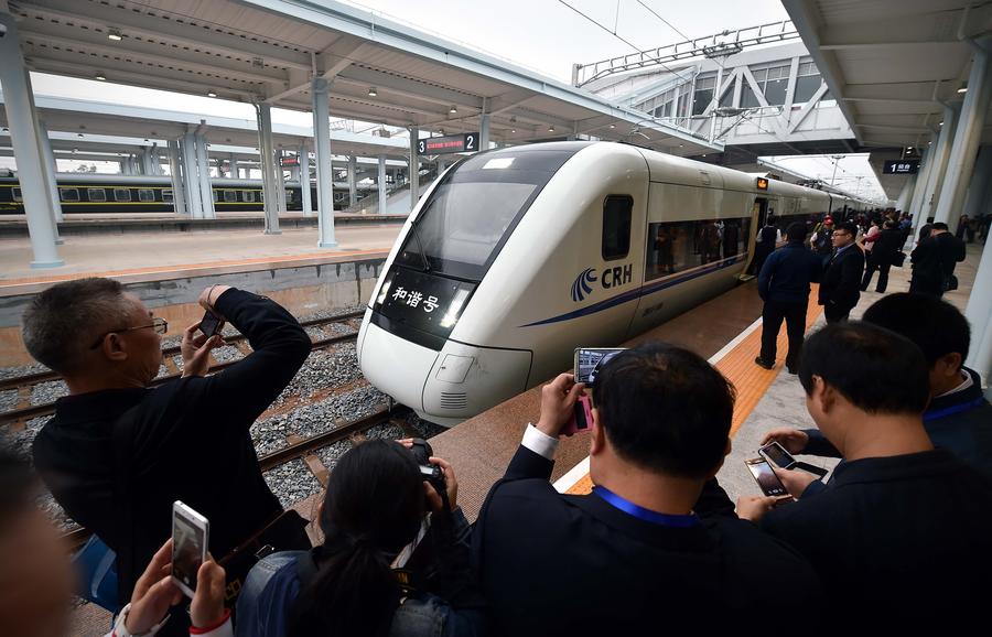 World's first high-speed train line circling an island opens in Hainan
