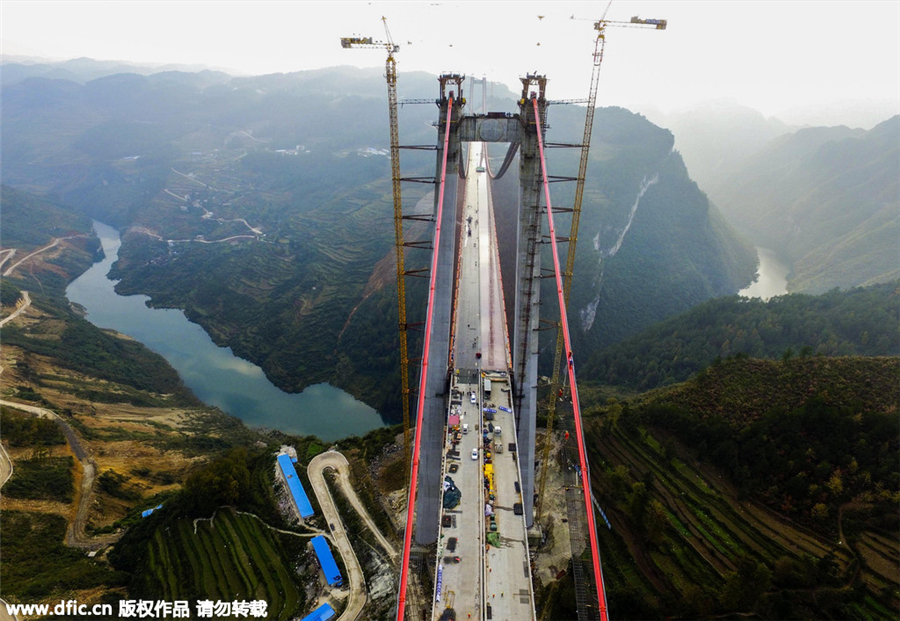 World's second highest bridge in Southwest China put into operation