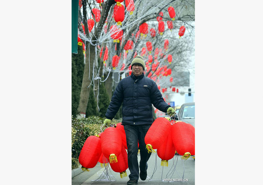 Preparation for upcoming Chinese Spring Festival