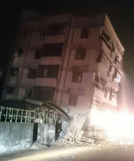 17 dead, hundreds injured after quake flattens buildings in Taiwan