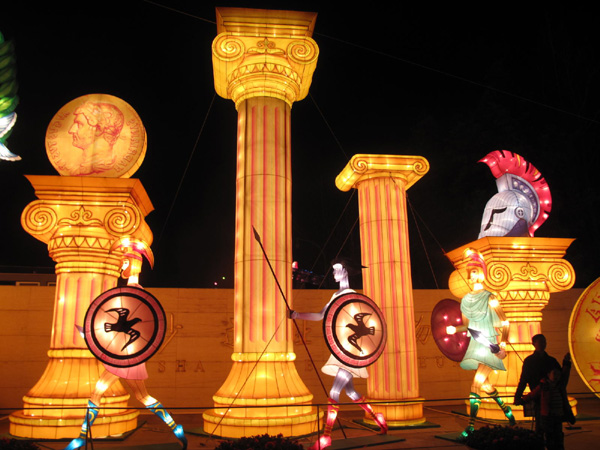 Lanterns light up the sky at Jinsha Site Museum