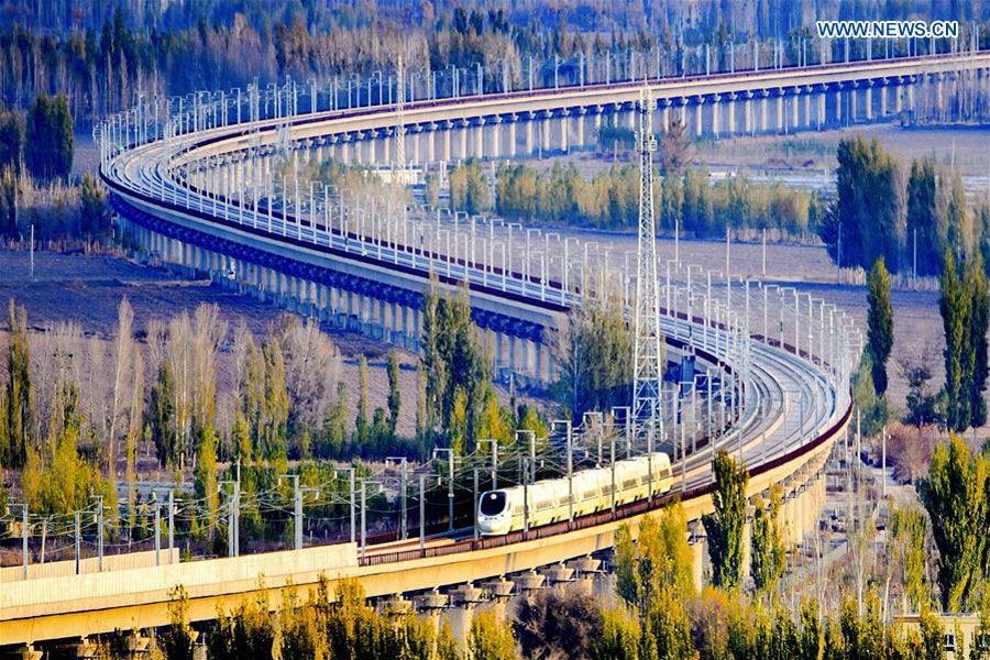 China has world's largest high-speed rail network