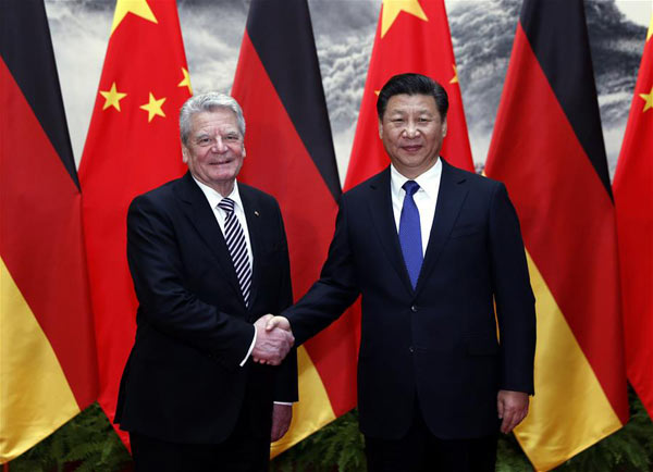 Xi and Germany's Gauck promote new opportunities