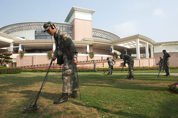Security inspection at Boao forum