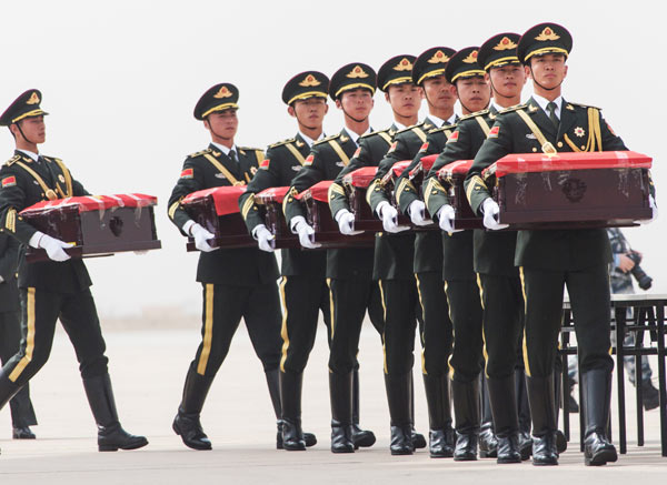 Soldiers' remains returned