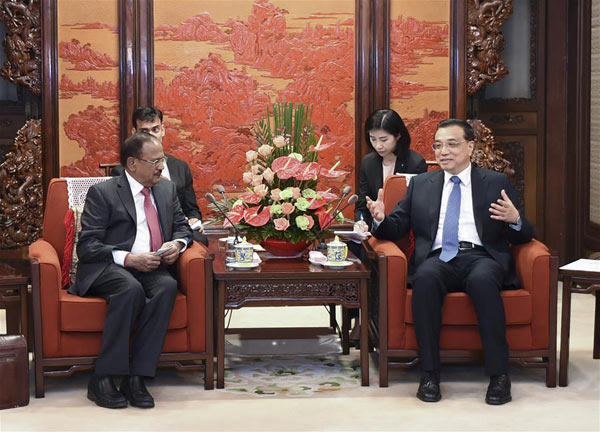 Chinese premier underlines peaceful settlement of boundary issues with India