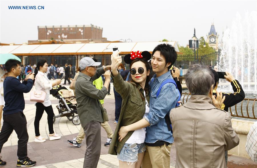 Shops of Disney Resort attract visitors in Shanghai