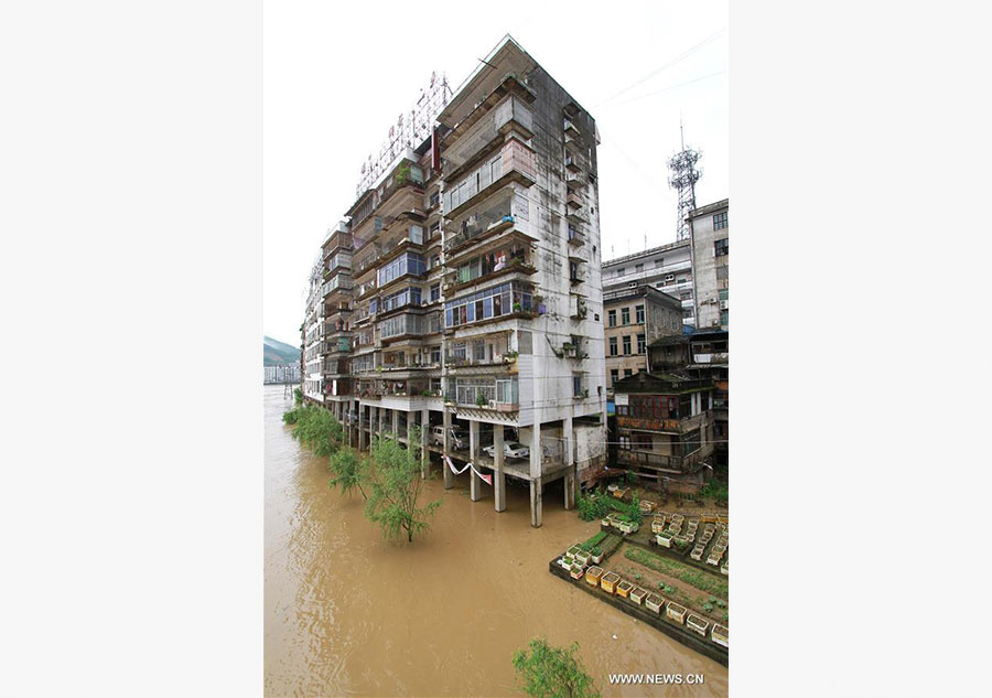 Shunchang County in E China's Fujian flooded by water