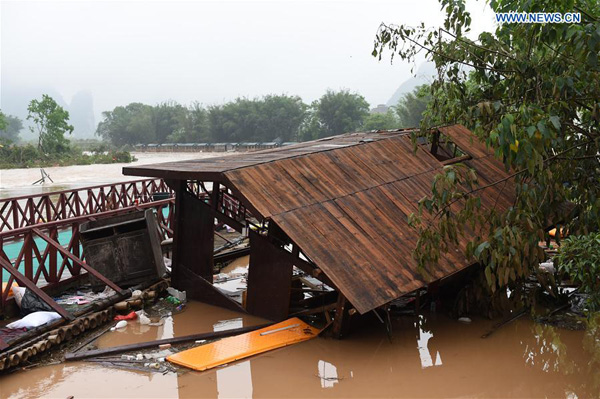 Rainstorm in S China's Guangxi kills 9