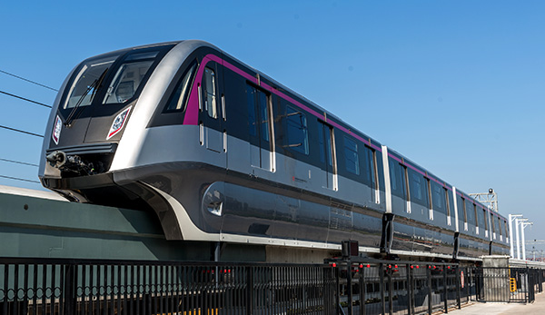 CRRC unveils China's first high-tech monorail train powered by magnet motors