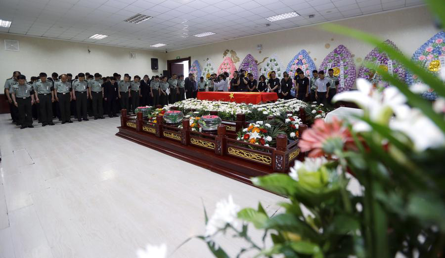 Chinese peacekeeper's body cremated