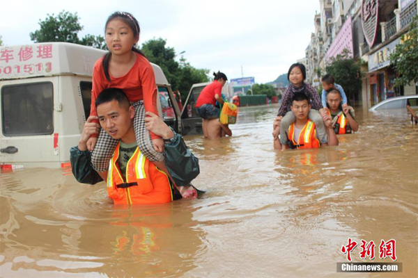 Rain continues across southern China