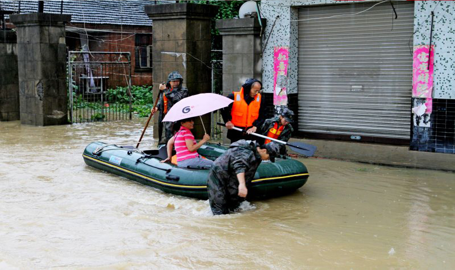 Flood causes overflow of 35 reservoirs in East China's Anhui