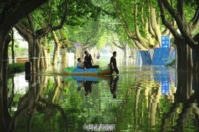 Wonderland appears in campus after rainstorm
