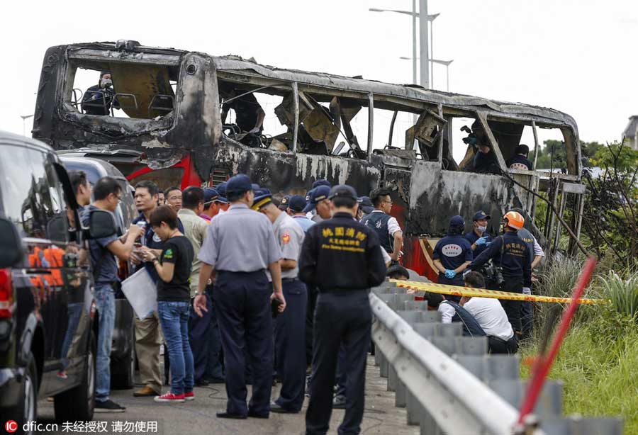 Taiwan bus fire: Tour turns into tragedy