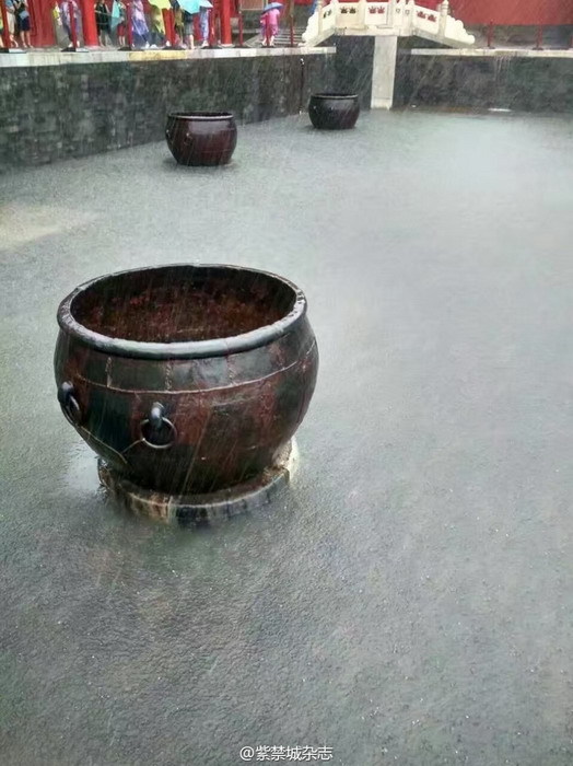 Forbidden City's ancient drainage prevents flooding despite severe rainstorm