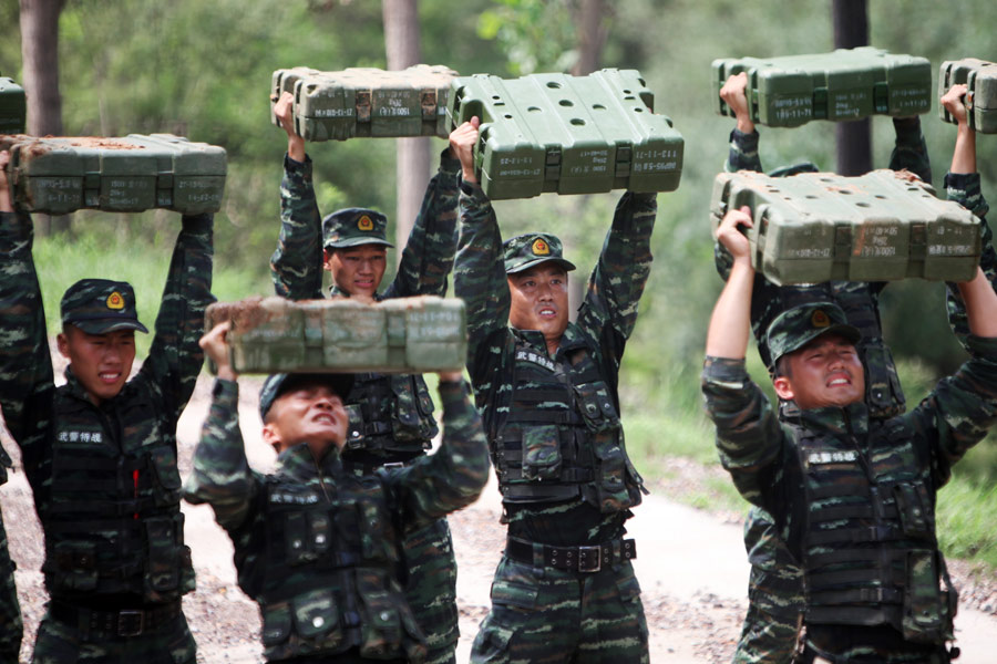 Rough and tough world of soldiers' training