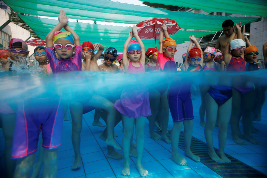 Creating a splash like their Olympic heroes