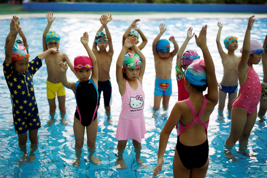 Creating a splash like their Olympic heroes