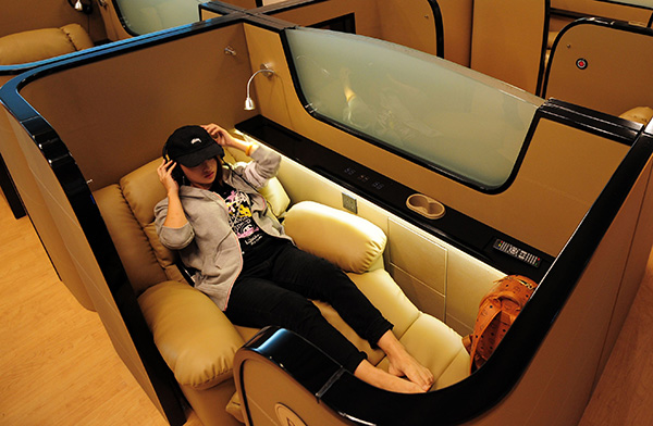 Flight delayed? Relax in pod hotel