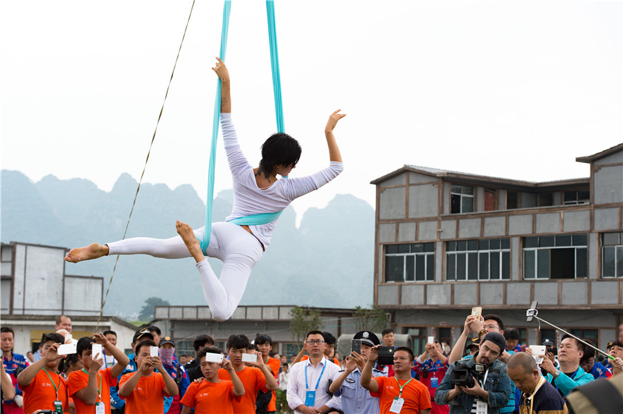 Airborne yoga