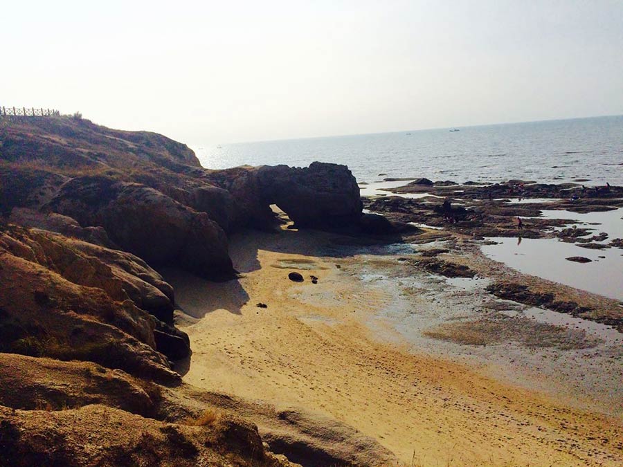 Beautiful red beach has stunning views in Northeast China