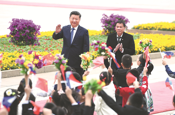 Xi, Duterte hail 'springtime' of ties